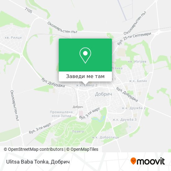 Ulitsa Baba Tonka карта