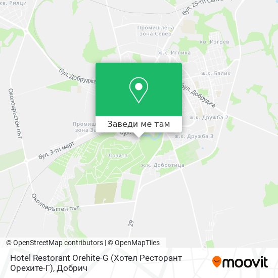 Hotel Restorant Orehite-G (Хотел Ресторант Орехите-Г) карта