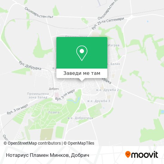 Нотариус Пламен Минков карта