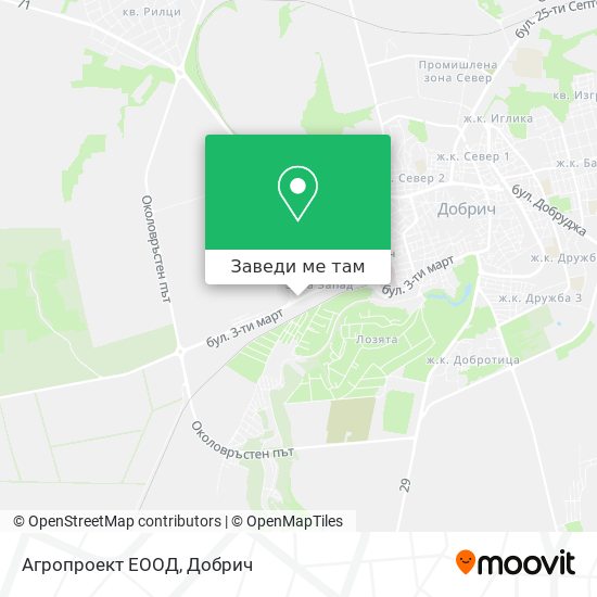 Агропроект ЕООД карта