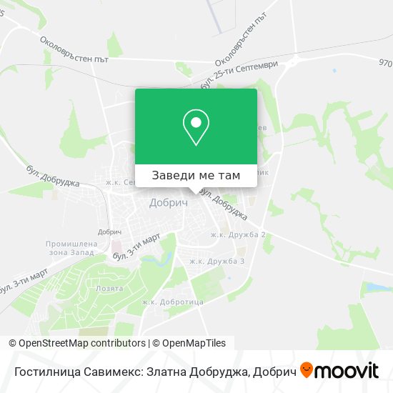 Гостилница Савимекс: Златна Добруджа карта
