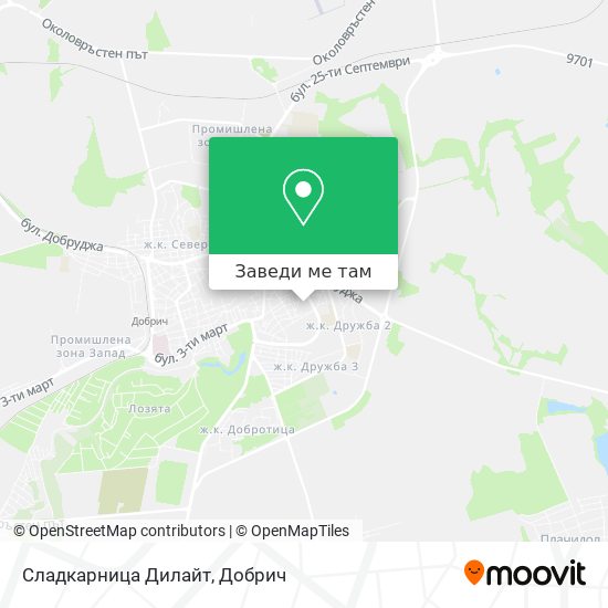 Сладкарница Дилайт карта