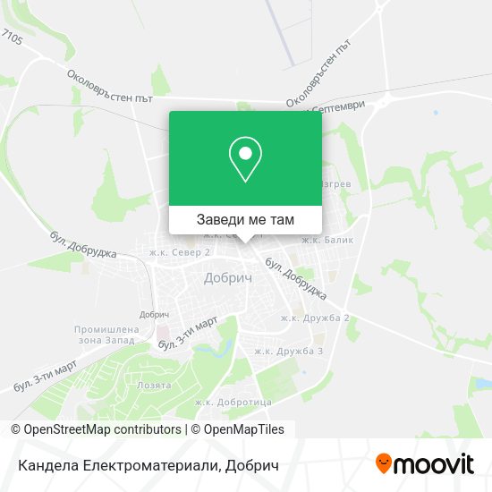 Кандела Електроматериали карта