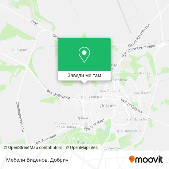 Мебели Виденов карта