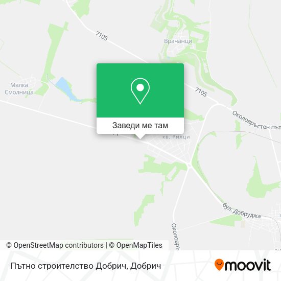 Пътно строителство Добрич карта