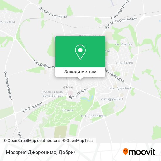Месария Джеронимо карта