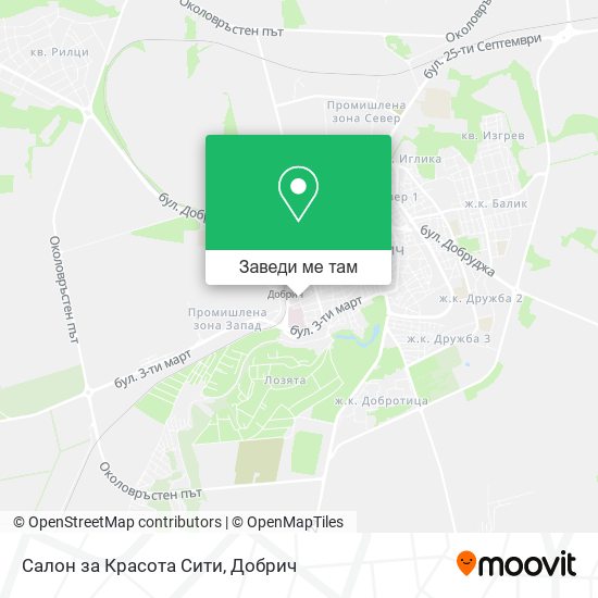 Салон за Красота Сити карта
