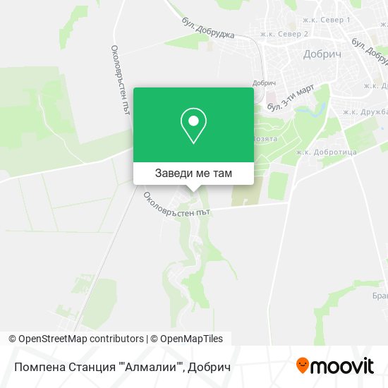 Помпена Станция ""Алмалии"" карта