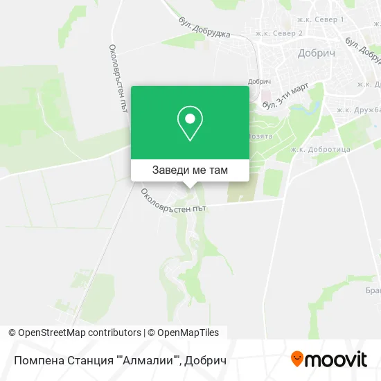 Помпена Станция ""Алмалии"" карта