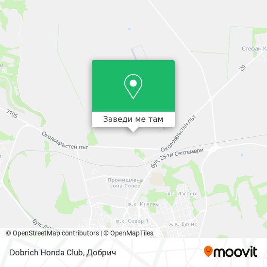 Dobrich Honda Club карта