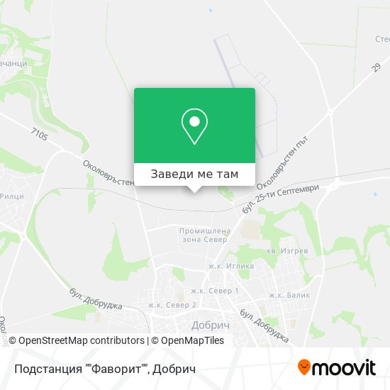 Подстанция ""Фаворит"" карта