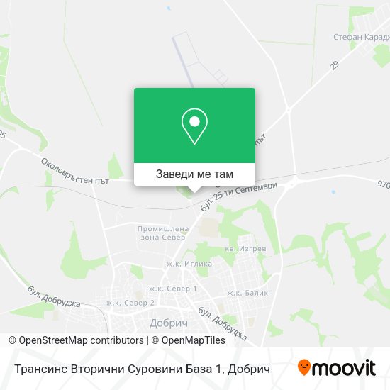 Трансинс Вторични Суровини База 1 карта