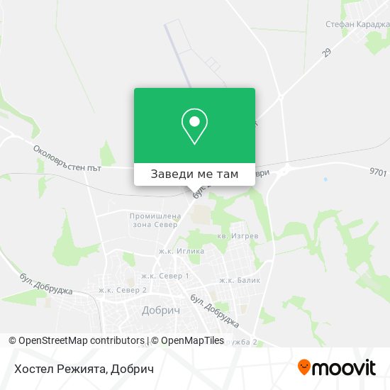 Хостел Режията карта