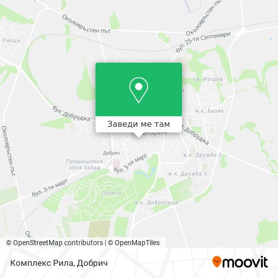 Комплекс Рила карта