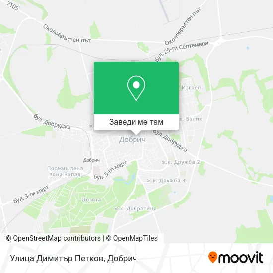 Улица Димитър Петков карта