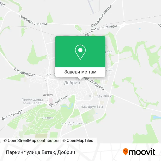 Паркинг улица Батак карта