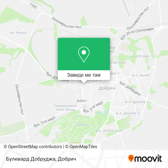 Булевард Добруджа карта