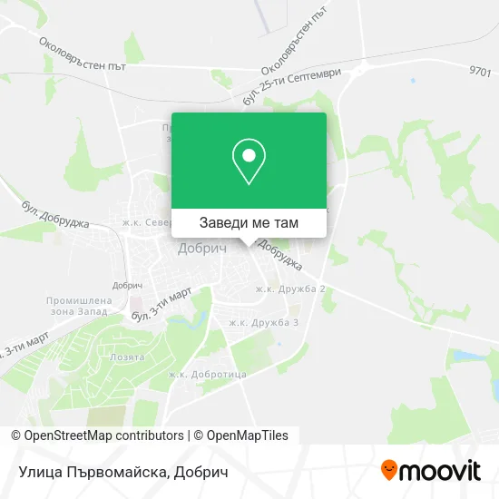 Улица Първомайска карта