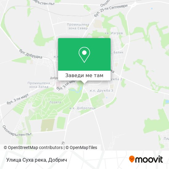 Улица Суха река карта
