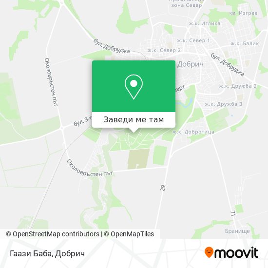 Гаази Баба карта