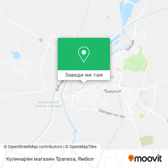 Кулинарен магазин Трапеза карта