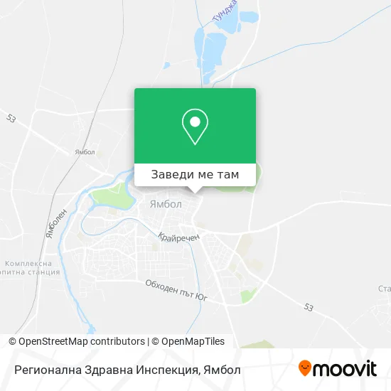 Регионална Здравна Инспекция карта