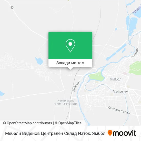 Мебели Виденов Централен Склад Изток карта