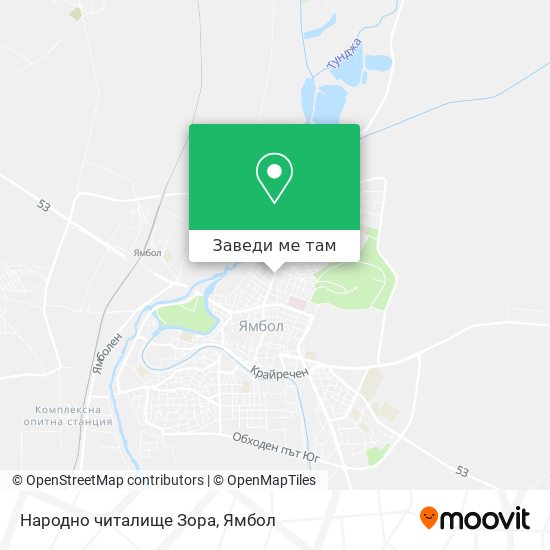 Народно читалище Зора карта