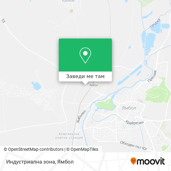 Индустриална зона карта