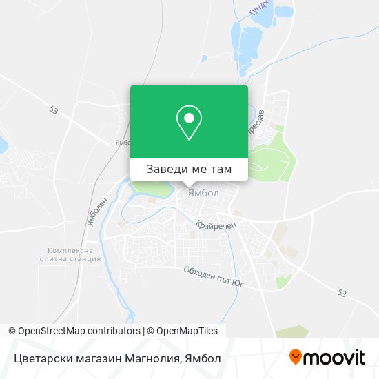 Цветарски магазин Магнолия карта