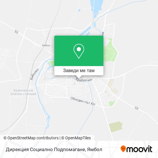 Дирекция Социално Подпомагане карта