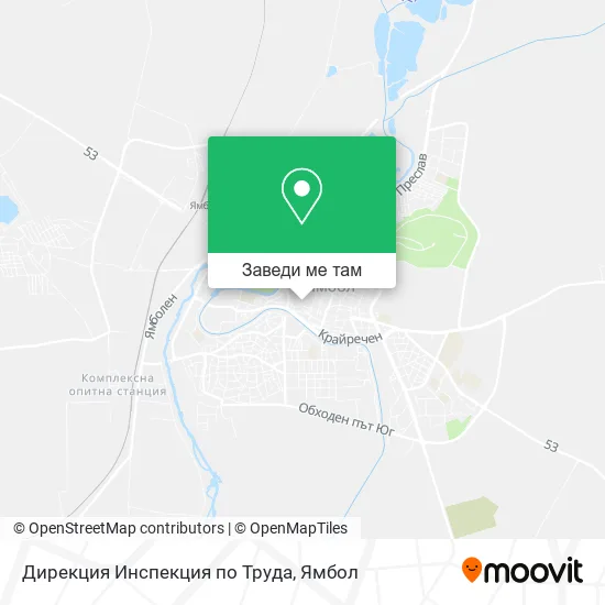 Дирекция Инспекция по Труда карта