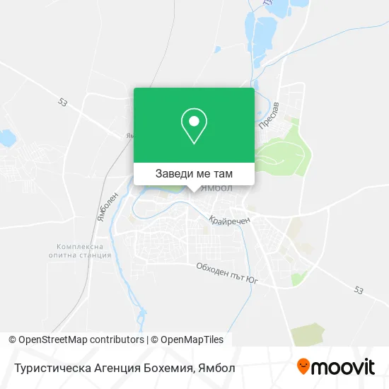 Туристическа Агенция Бохемия карта