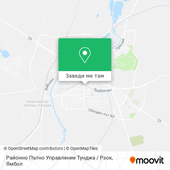 Районно Пътно Управление Тунджа / Рзок карта