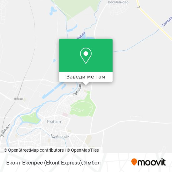 Еконт Експрес (Ekont Express) карта
