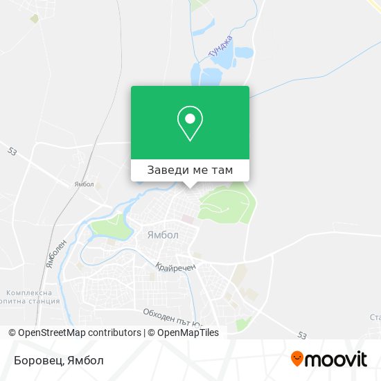 Боровец карта