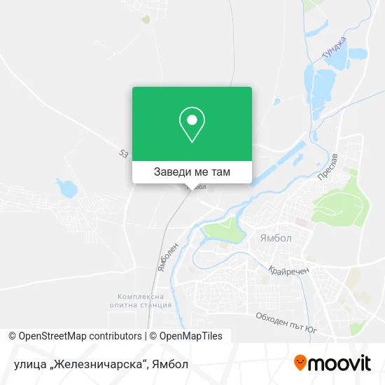улица „Железничарска“ карта