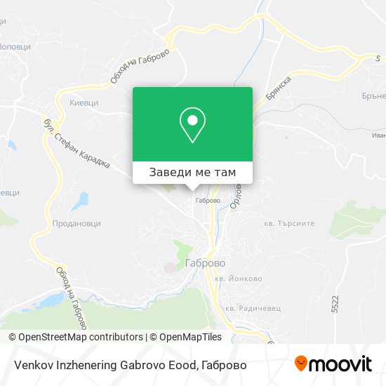 Venkov Inzhenering Gabrovo Eood карта