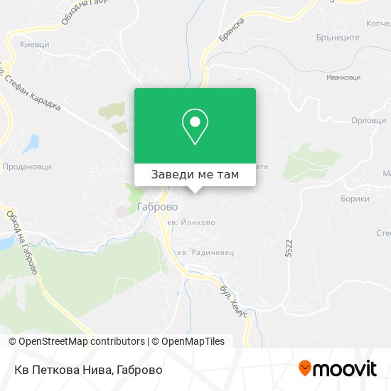 Кв Петкова Нива карта