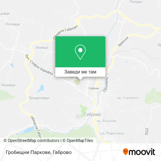 Гробищни Паркове карта