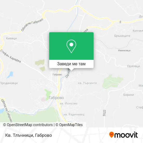Кв. Тлъчници карта