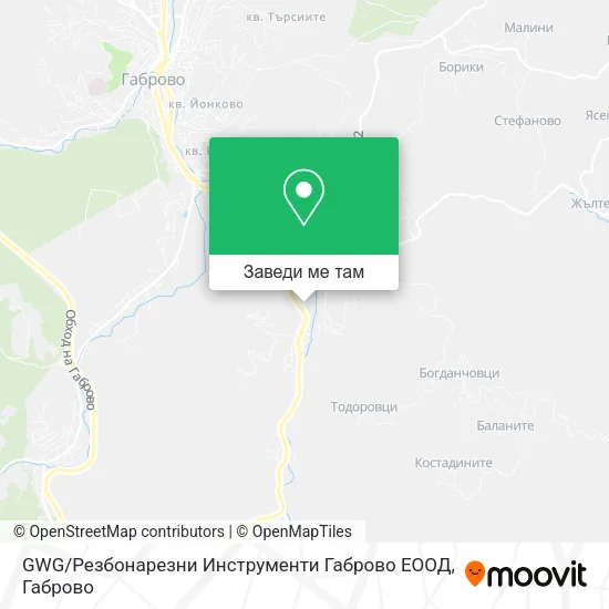 GWG / Резбонарезни Инструменти Габрово ЕООД карта