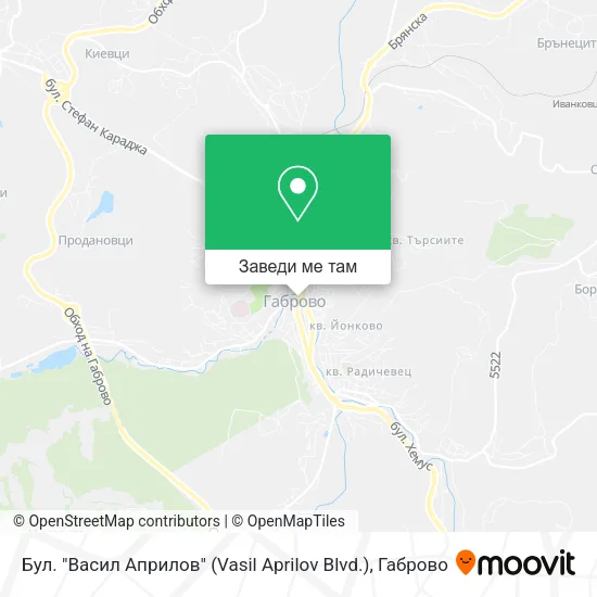 Бул. "Васил Априлов" (Vasil Aprilov Blvd.) карта