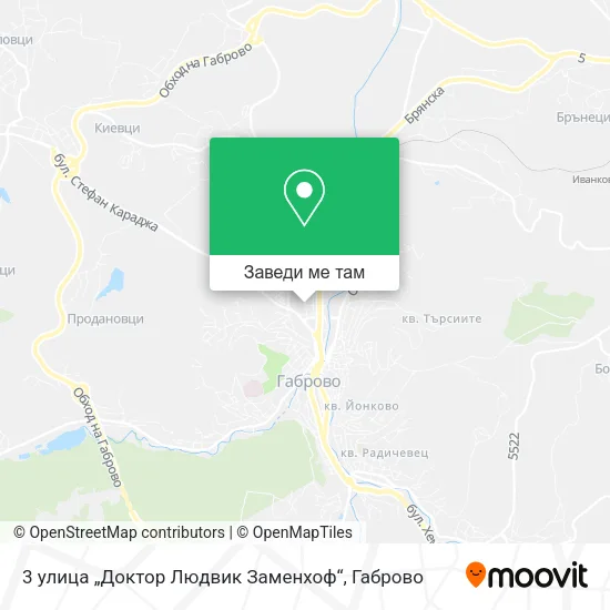 3 улица „Доктор Людвик Заменхоф“ карта