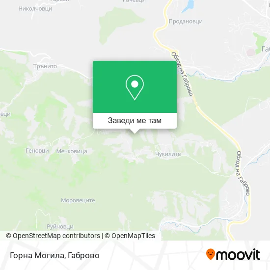 Горна Могила карта