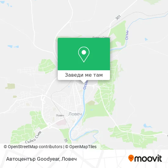 Автоцентър Goodyear карта