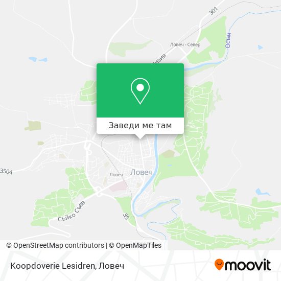 Koopdoverie Lesidren карта