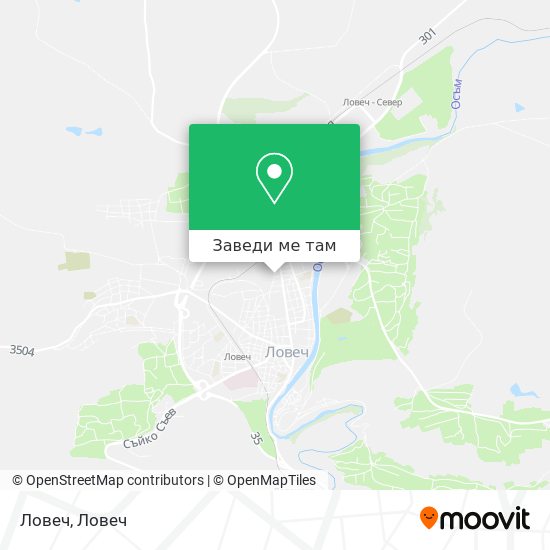 Ловеч карта