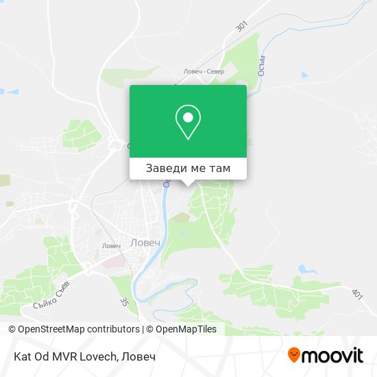 Kat Od MVR Lovech карта