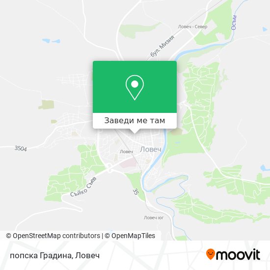 попска Градина карта